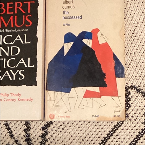 2 Albert Camus Books, Literature: Lyrical And Critical Essays, The Possessed - Picture 3 of 5